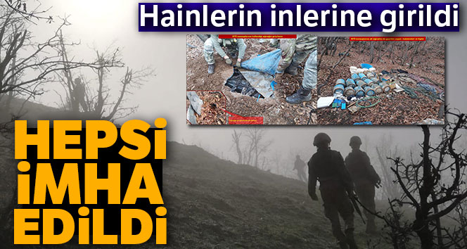 PKK’nın kış sığınakları imha edildi