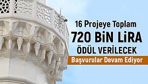16 projeye toplam 720 bin lira ödül verilecek