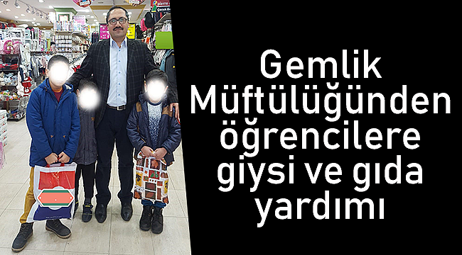 Gemlik Müftülüğünden öğrencilere yardım