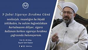 Başkan Erbaş'tan sigarayı bırakma çağrısı