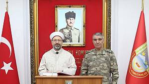 Başkan Erbaş, 3. Ordu Komutanlığı'nı ziyaret etti