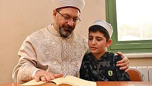 Diyanet İşleri Başkanı Erbaş, Kur’an kursunun açılışını yaptı