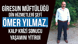 Giresun Müftülüğü Din Hizmetleri Şefi Ömer Yılmaz, vefat etti