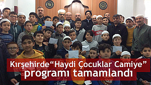'Haydi Çocuklar Camiye' programı tamamlandı