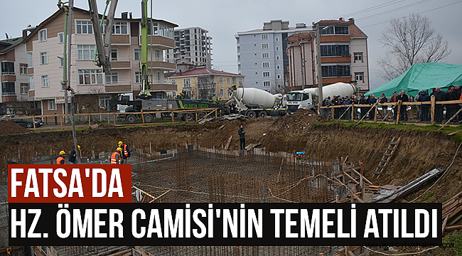 Hz. Ömer Camisi'nin temeli törenle atıldı.