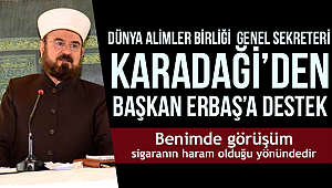 Karadaği’den Başkan Erbaş’a destek.