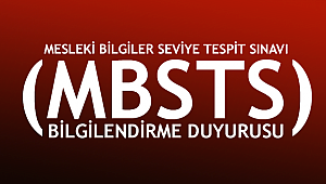 MBSTS Bilgilendirme Duyurusu