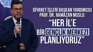 Muslu:“Her İl’e Bir Gençlik Merkezi Planlıyoruz