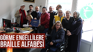 Tekirdağ da Görme engellilere Braille alfabesi