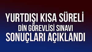 2019 Yılı Yurtdışı Kısa Süreli Din Görevlisi Sınav Sonuçları