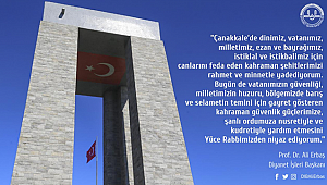 Başkan ERBAŞ dan 18 Mart Çanakkale Şehitlerini Anma Mesajı