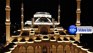 İbadete açılan Çamlıca Camii havadan görüntülendi