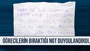 Öğrencilerden Duygulandıran Not