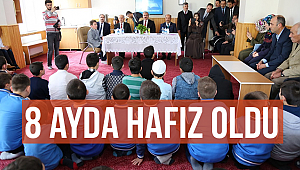 8 ayda hafız oldu