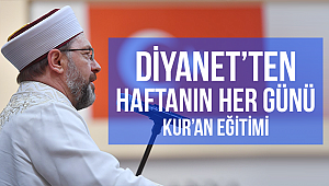 Diyanet'ten haftanın her günü Kur'an eğitimi