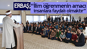 ERBAŞ;İhramcızade Erkek Kur’an Kursu’nu ziyaret etti.