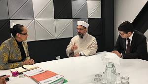 Erbaş, Yeni Zelanda Bakanı Jenny Salesa ile görüştü