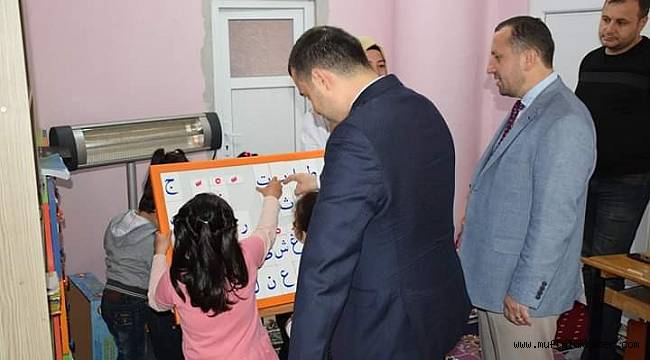 Kaymakam Bilici'den Kur'an kursuna ziyaret