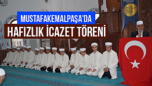 Mustafakemalpaşa'da hafızlık icazet töreni