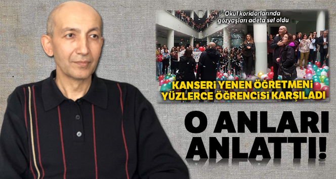 Öğrencilerinin sevgi seliyle karşılanan öğretmen o anları anlattı