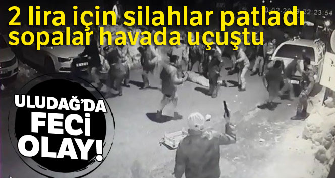 Silahların patladığı kavgada şahısların vurulma anı, sopaların havada uçuşması an be an kameraya yansıdı