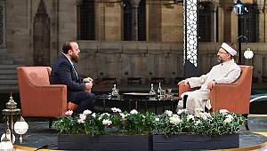 Başkan Erbaş, ilk sahurda Diyanet TV’nin konuğu oldu