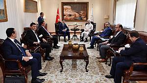 Diyanet İşleri Başkanı Erbaş, Kırgız heyeti kabul etti