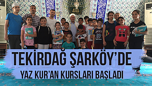 Şarköy de Yaz Kur'an Kursları Başladı