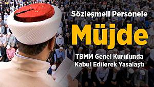 Sözleşmeli din görevlilerine müjde