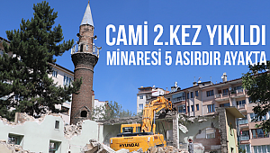 Cami 2.kez yıkıldı minaresi 5 asırdır ayakta