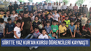 Siirtte Yaz Kur’an Kursu öğrencileri Kaynaştı