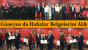 Güneysu da Hafızlar Belgelerini Aldı