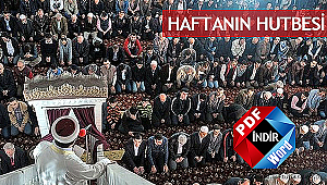 25.10.2019 Tarihli Haftanın Hutbesi