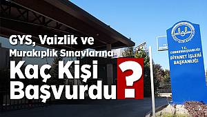 GYS, Vaizlik ve Murakıplık sınavlarına kaç kişi başvurdu?