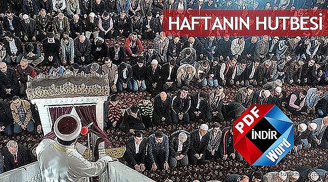 1.11.2019 Tarihli Cuma Hutbesi