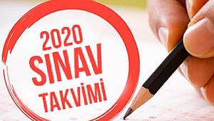 2020 Muhtemel Sınav Takvimi