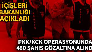 37 ilde PKK/KCK operasyonu: 450 gözaltı