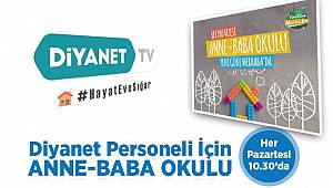 Anne-Baba Okulu her pazartesi Diyanet TV'de 