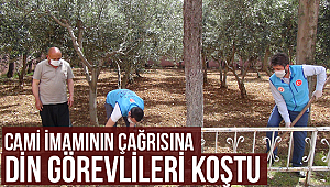 Cami imamının çağrısına din görevlileri koştu 