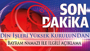 Diyanetten Bayram namazı ile ilgili açıklama 