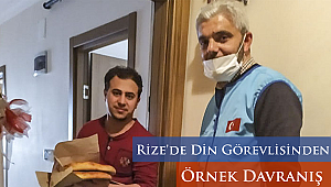 Rize'de Din Görevlisinden Örnek Davranış