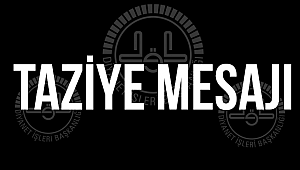 Başkan Erbaş, taziye mesajı yayınladı.