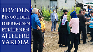 Bingöl’deki depremzedelere gıda desteği