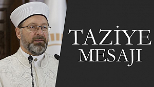 Başkan Ali ERBAŞ dan Taziye Mesajı