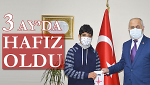 3 Ayda Hafız Oldu