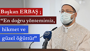 Erbaş,Gençlik Koordinatörleri Eğitimi’nin açış konuşmasını yaptı.