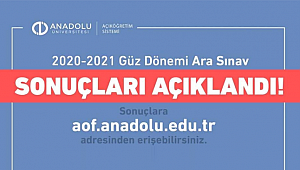 Güz Dönemi Ara Sınav Sonuçları açıklandı!