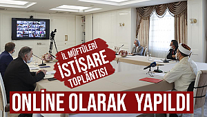 39. İl Müftüleri İstişare Toplantısı, online olarak gerçekleştirildi.