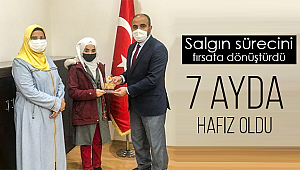 7 ayda hafız oldu