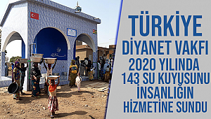 TDV 020 yılında 143 su kuyusunu Hizmete açtı